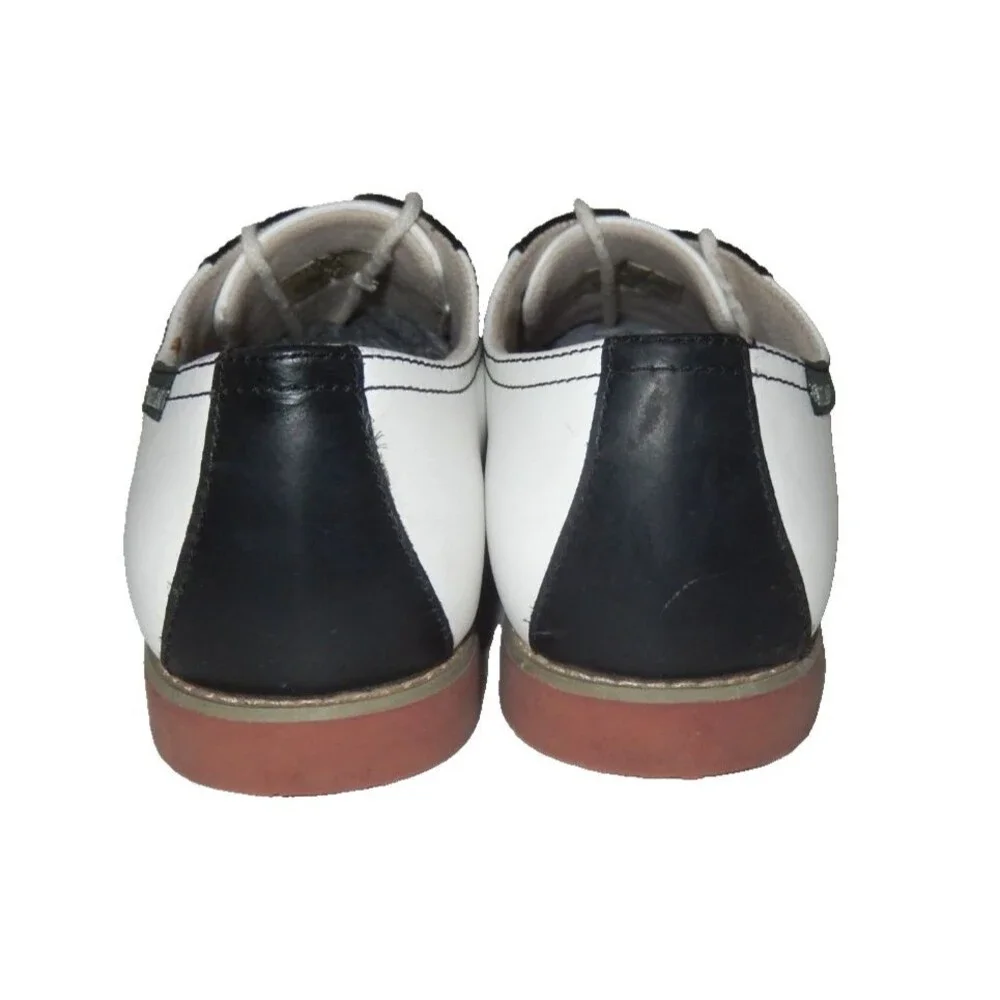 Eastland Sadie Leather Saddle Shoes Oxfords Women's 9.5 M Lace Up White & Black